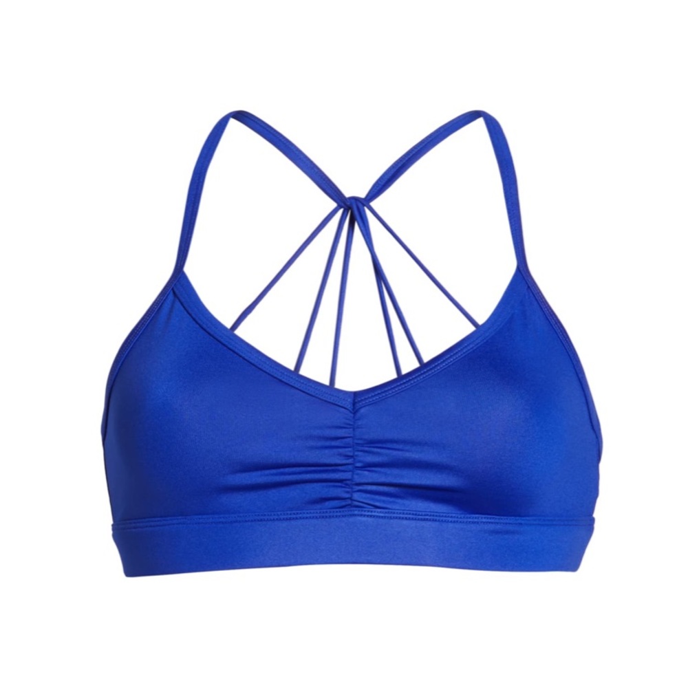 ALO YOGA**Sunny Strappy Bra**Sapphire Glossy**$60 - Picture 2 of 8